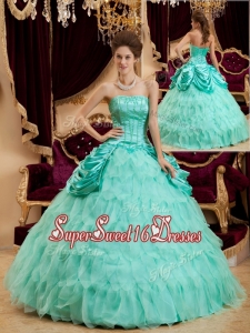 Best Selling Ball Gown Floor Length Ruffles Quinceanera Dresses for 2016