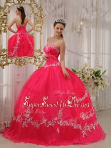Exquisite Ball Gown Sweetheart Appliques Quinceanera Dresses