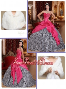 Simple Hot Pink Ball Gown Sweetheart Sweet 16 Ball Gowns