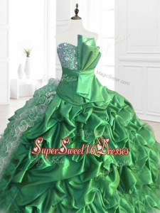 In Stock Sequins and Ruffles Quinceanera Dresses with Pick Ups