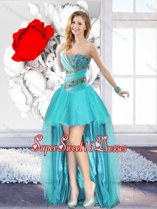 A Line Sweetheart Classical Quinceanera Dama Dresses with Beading