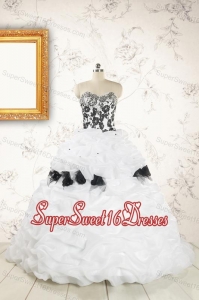 Fast Delivery Sweet 15 Dresses Hand Made Flowers for 2015