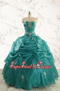 2015 Pretty Sweet 16 Dresses with Appliques
