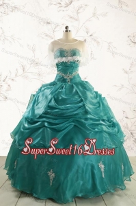 Discount Sweetheart Appliques Quinceanera Dresses for 2015