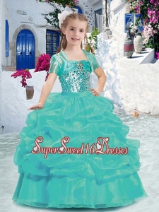Best Spaghetti Straps Mini Quinceanera Dresses with Beading and Bubles