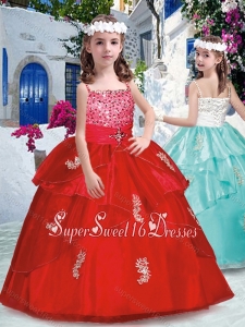 Latest Spaghetti Straps Mini Quinceanera Dresses with Appliques and Beading