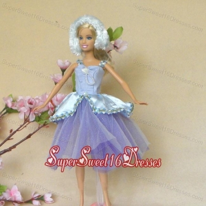 Sweet Lilac Lace Fashion Party Clothes Fashion Dress for Noble Barbie
