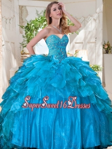 New Arrivals Beaded Bodice and Ruffled Sweet Sixteen Dress in Tulle