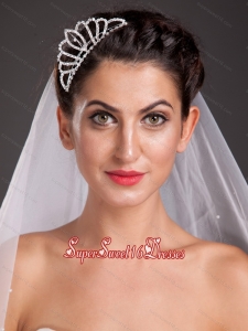 Vintage Style Alloy Tiara With Crystal Decorates