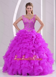 Fashionable and Modest Sweet Sixteen Dresses with Beading and Ruffles