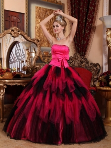 Wonderful Sweet 16 Dress Strapless Floor-length Tulle Beading Ball Gown
