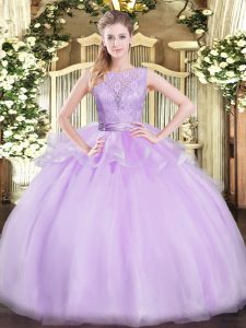 Super Sleeveless Lace Backless Quinceanera Dress