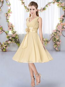 Cheap Sleeveless Hand Made Flower Lace Up Quinceanera Court Dresses