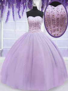 New Style Sweetheart Sleeveless Organza 15 Quinceanera Dress Beading Lace Up